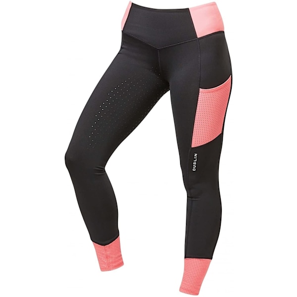 Dublin Girls Power Performance Colour Block Ridbyxor Coral 25