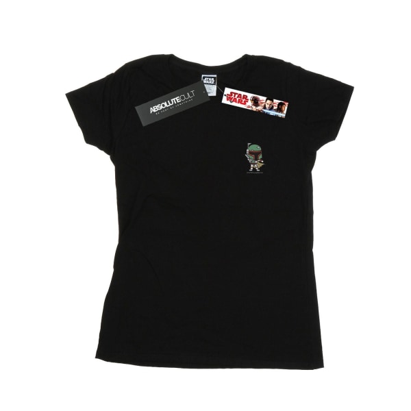 Star Wars Dam/Dam Boba Fett T-shirt i bomull med print M Black M