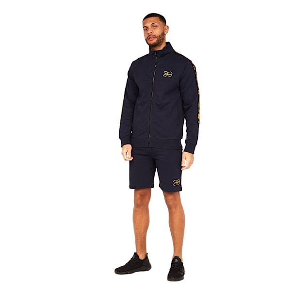Crosshatch Mens Trackside Full Zip Jacket XL Marinblå Navy XL