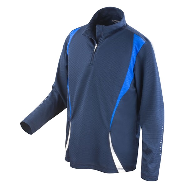 Spiro Unisex Adult Trial Training Base Layer Top XS Marinblå/Kunglig Navy/Royal Blue/White XS