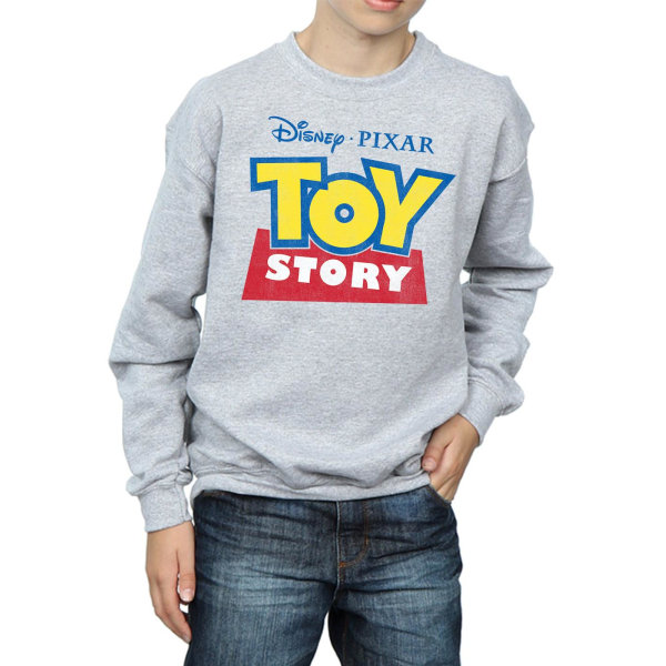 Toy Story Boys Logotyp bomullströja 12-13 år Sports Grey Sports Grey 12-13 Years