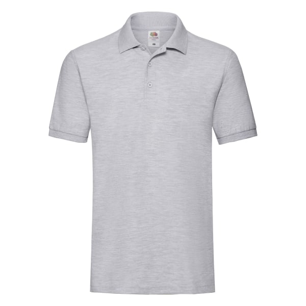 Fruit of the Loom Herr Premium Heather pikétröja S Heather Gre Heather Grey S