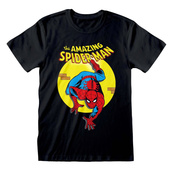 Spider-Man Herr T-shirt XXL Svart/Gul/Röd Black/Yellow/Red XXL