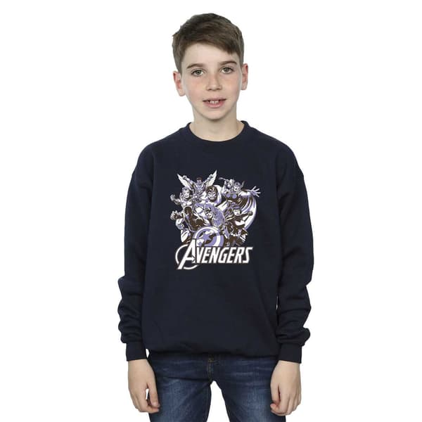 Avengers Pojkar Grupp Tröja 5-6 År Marinblå Navy Blue 5-6 Years
