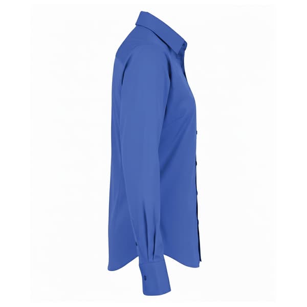 Premier Dam/Dam Poplin Långärmad Blus 12 Royal Royal 12