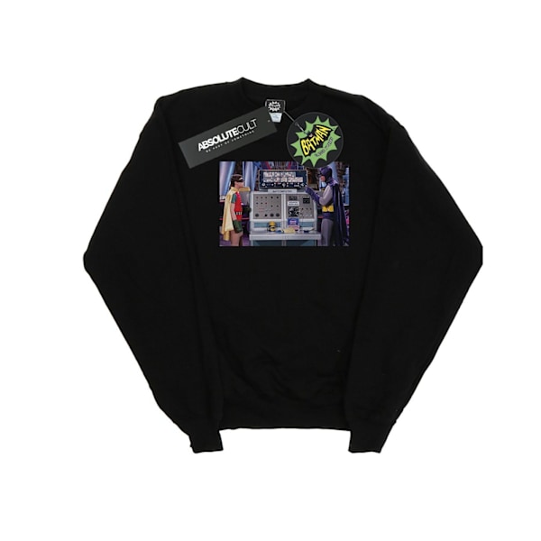 DC Comics Herr Batman TV-serie Batcomputer Sweatshirt L Svart Black L