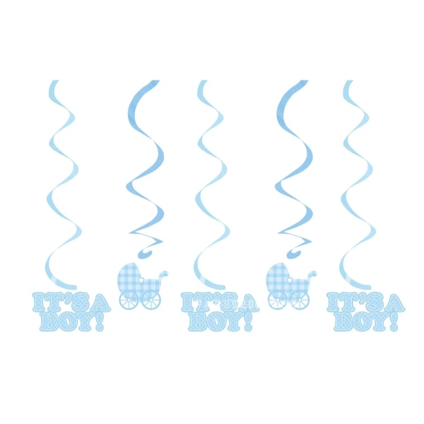 Creative Party Dizzy Danglers Baby Shower Hängande Dekoration På Blue One Size