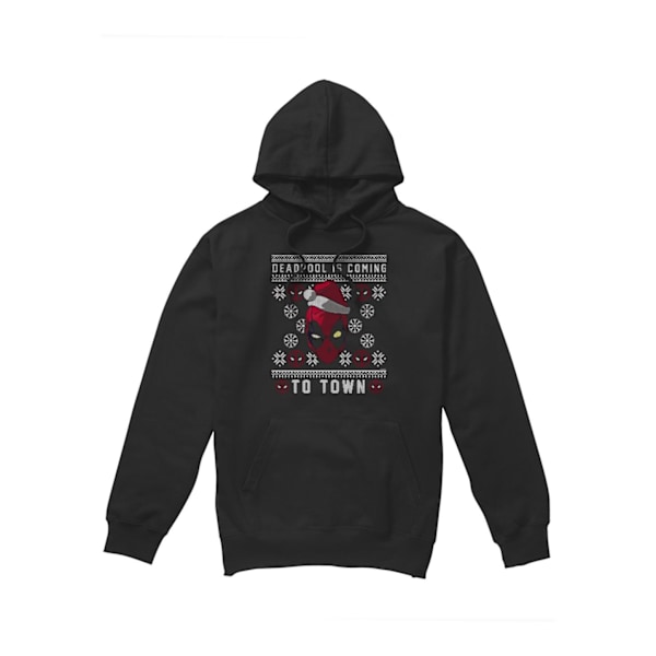 Deadpool Herr Kommer Till Stan Hoodie L Svart Black L