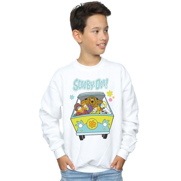 Scooby Doo Boys Mystery Machine Grupptröja 7-8 År Vit White 7-8 Years
