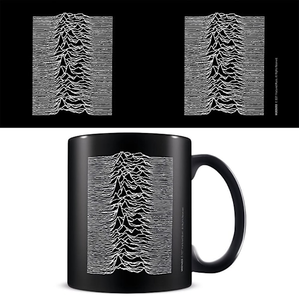 Joy Division Unknown Pleasures Waveform Mug En Storlek Svart/Vit Black/White One Size