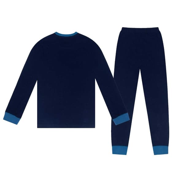 Scottish FA Pojkar Sublimation Lång Pyjamas Set 3-4 År Marinblå Navy Blue 3-4 Years