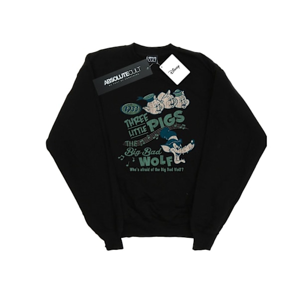 Disney Herr Tre Små Grisar Vem Är Rädd För Den Stora Stygga Vargen Black 3XL