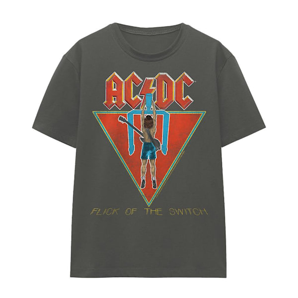 AC/DC Unisex Vuxen Flick of the Switch T-Shirt XL Kolgrå Charcoal XL