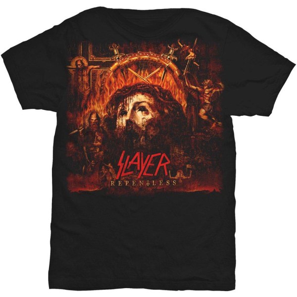 Slayer Unisex Vuxen Ångerlös T-shirt M Svart Black M