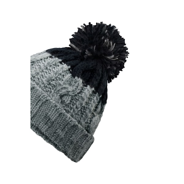 Beechfield Apres Beanie, One Size, Ljusgrå/Svart Light Grey/Black One Size