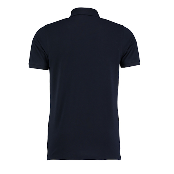 Kustom Kit Klassic Pique Heavy Slim Polo Shirt XS Navy för män Navy XS