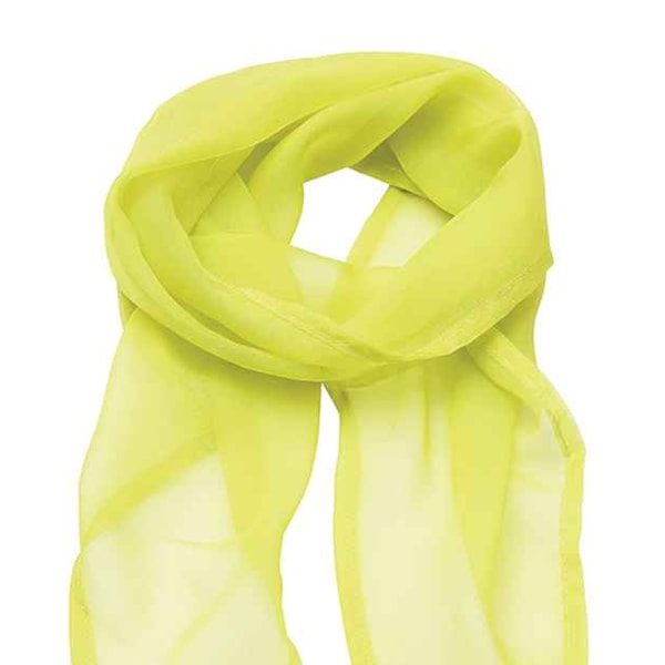 Premier Unisex Vuxen Färger Chiffong Scarf En Storlek Lime Lime One Size