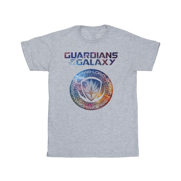 Marvel Girls Guardians Of The Galaxy Stars Fill Logo Cotton TS Sports Grey 12-13 Years