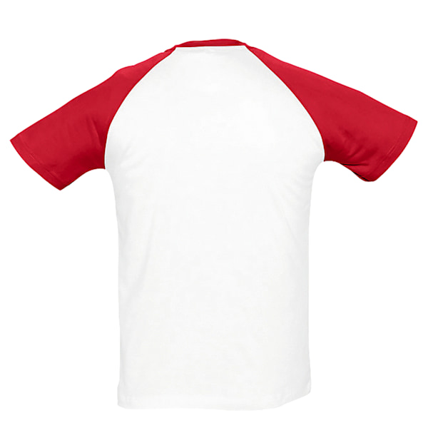 SOLS Funky Contrast Kortärmad T-shirt L Vit/Röd White/Red L