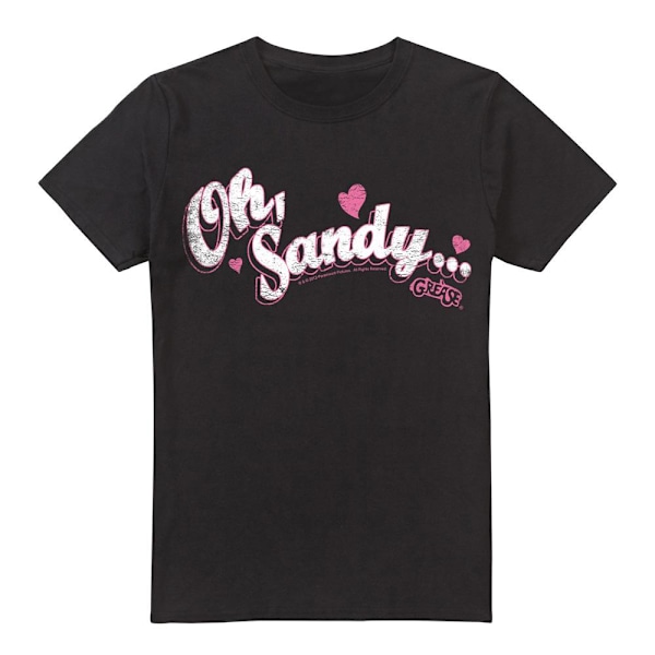 Grease Herr Oh Sandy T-Shirt 5XL Svart Black 5XL