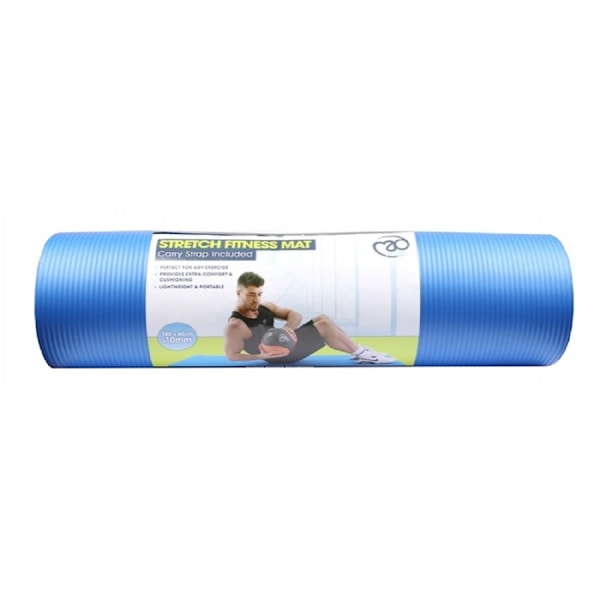 Fitness Mad Stretch Yogamatta En Storlek Blå Blue One Size