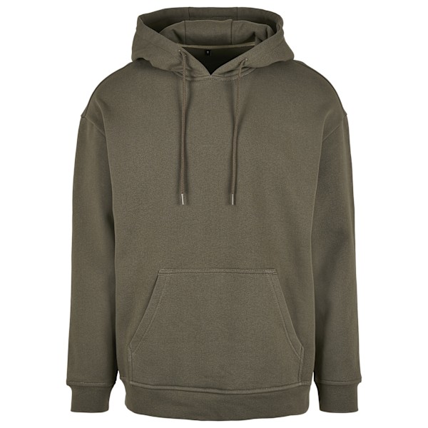 Build Your Brand Basic Oversized Hoodie för män XXL Olivgrön Olive XXL