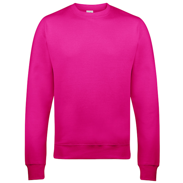 AWDis Just Hoods AWDis Unisex Crew Neck Plain Sweatshirt (280 G Hot Pink 3XL