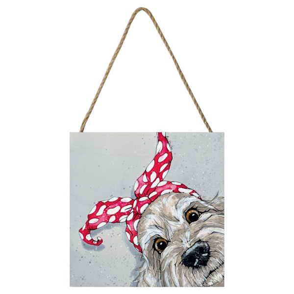 Bev Davies Dotty Doodle Träblock En Storlek Grå/Röd Grey/Red One Size