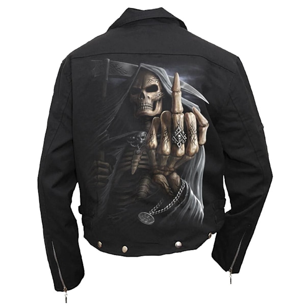 Spiral Direct Unisex Vuxen Ben Finger Fodrad Bikerjacka S Svart Black S