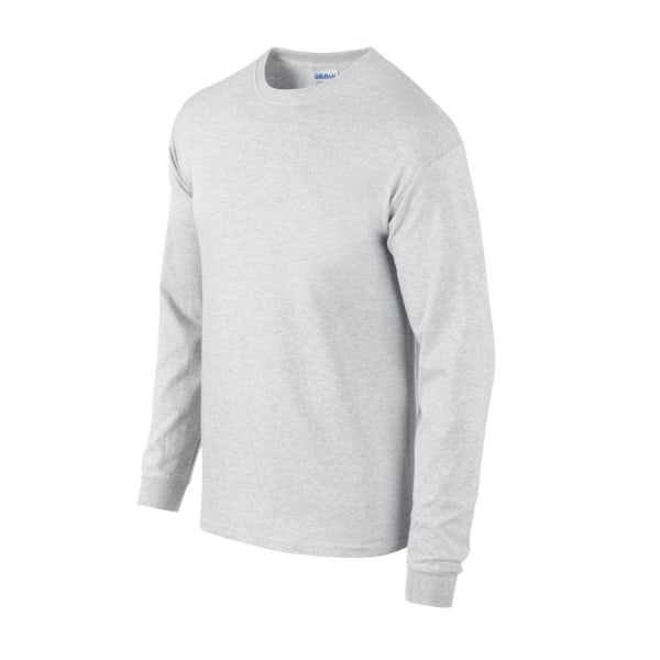 Gildan Unisex Adult Plain Ultra Cotton Long-Sleeved T-Shirt S A Ash S