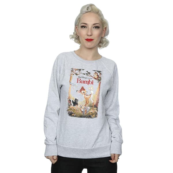 Bambi Dam/Dam Poster Tröja S Heather Grey Heather Grey S