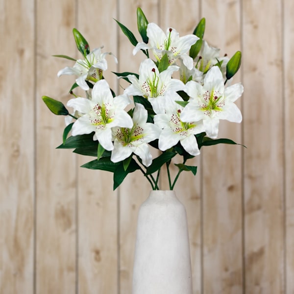 Hill Interiors Madonna Lily Konstgjord Blomsterspray One Size Wh White One Size