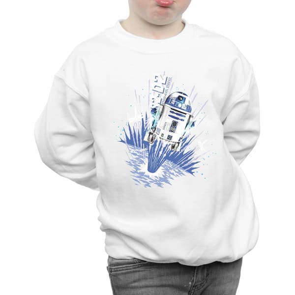 Star Wars Pojkar R2-D2 Blast Off Tröja 9-11 År Vit White 9-11 Years