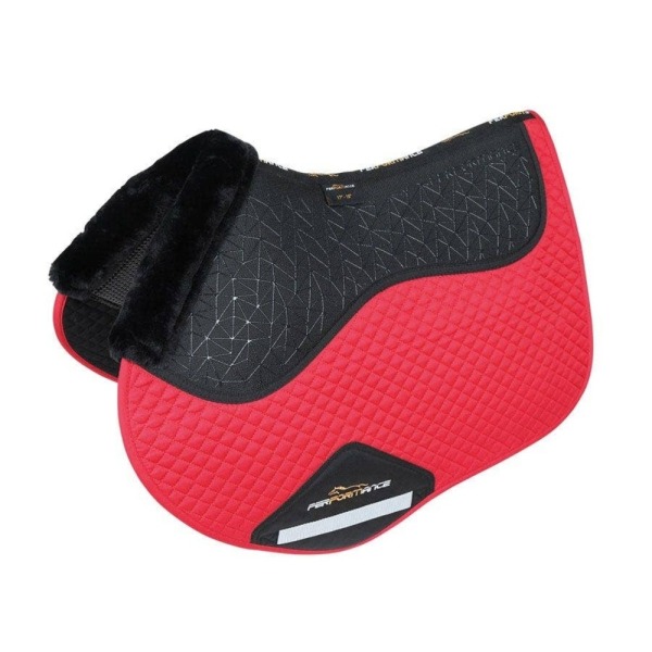 Performance Fusion Jump Horse Sadelduk 17in - 18in Deep Red Deep Red 17in - 18in