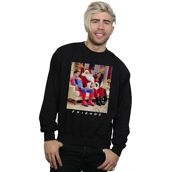 Friends Herr Superman Och Jultomte Sweatshirt XL Svart Black XL