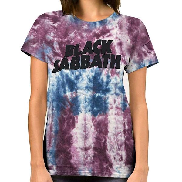 Black Sabbath Unisex Adult Wavy Logo T-Shirt M Blå/Röd Blue/Red M