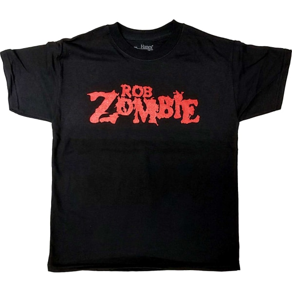 Rob Zombie Barn/Barn Logotyp bomull T-shirt 9-10 år Svart Black 9-10 Years