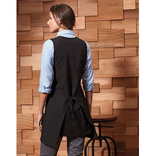 Premier Unisex Wrap-Around Tunika S/M Svart Black S/M