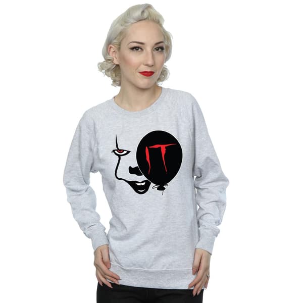 It Dam/Damer Pennywise Smile Sweatshirt L Heather Grey Heather Grey L