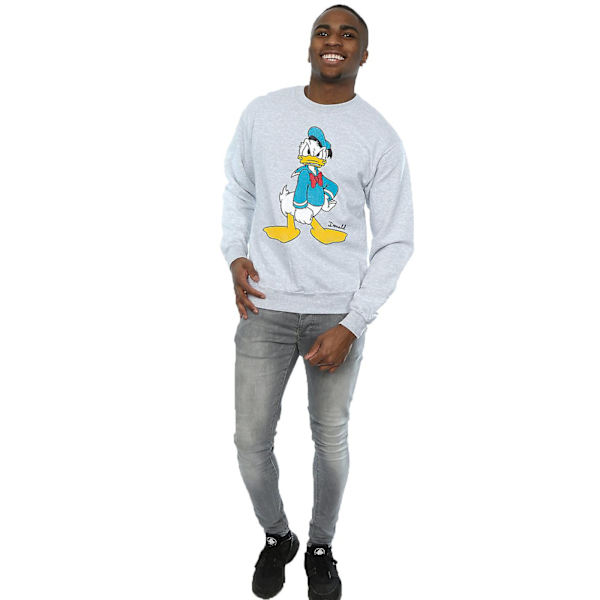 Disney Herr Angry Donald Duck Sweatshirt M Sports Grey Sports Grey M
