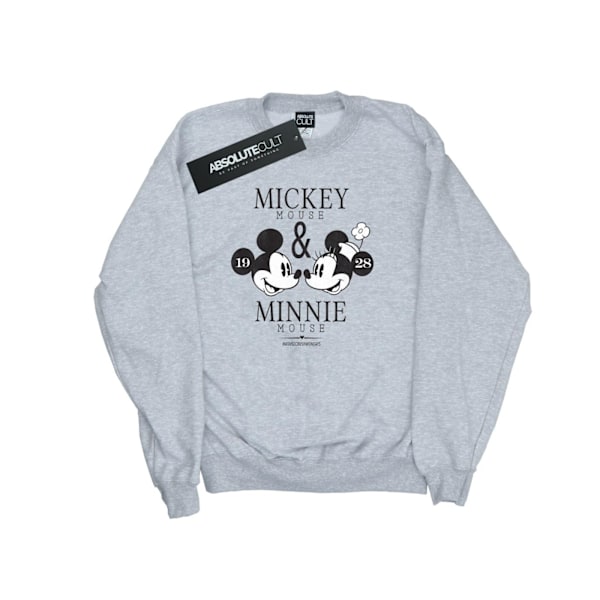 Disney Herr Mickey Och Minnie Mouse Mousecrush Mondays Sweatshirt Sports Grey L