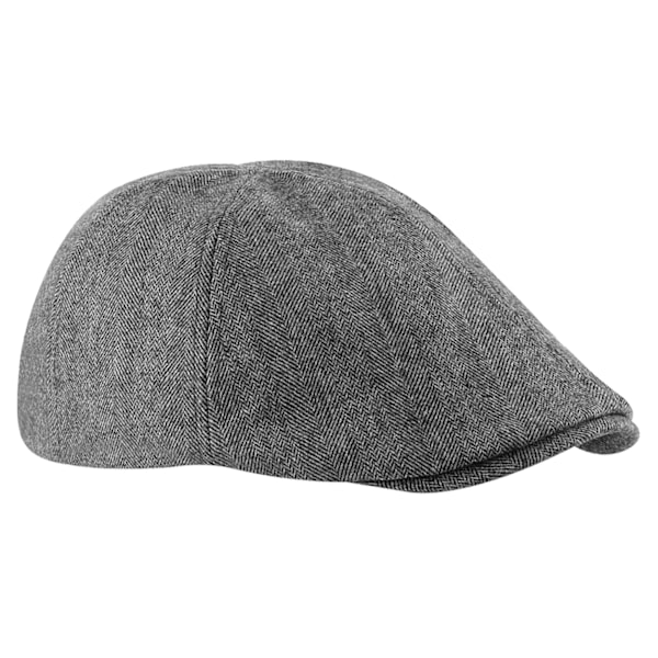 Beechfield Unisex Ivy Flat Cap / Huvudbonad One Size Grå Grey One Size