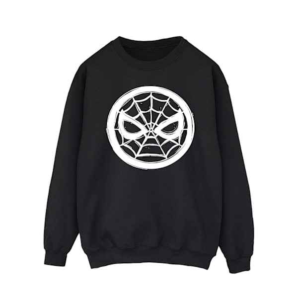 Marvel Herr Spider-Man Bröstlogga Sweatshirt L Svart Black L