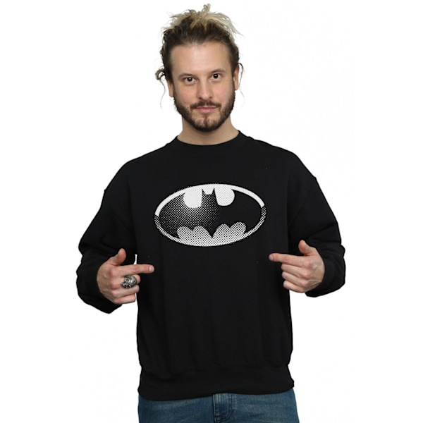 DC Comics Herr Batman Spot Logo Sweatshirt S Svart Black S