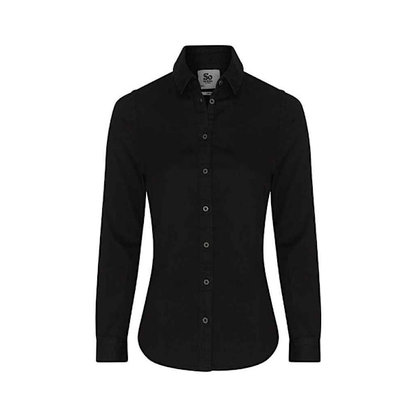 So Denim Dam/Kvinnor Lucy Denim Skjorta 12 UK Svart Black 12 UK