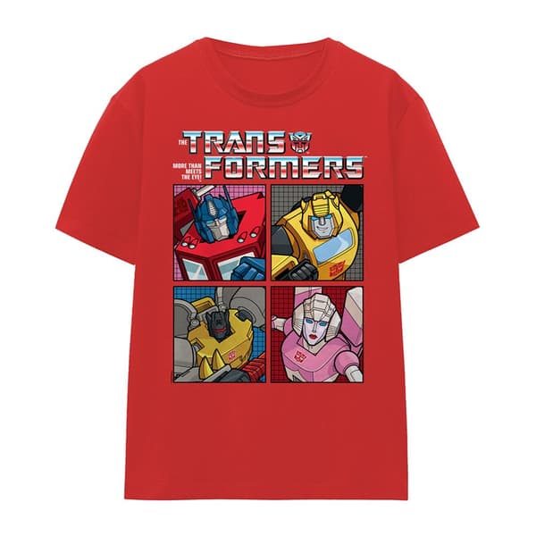 Transformers Dam/Dam Generations Retro Autobots Grid T-tröja Red XL