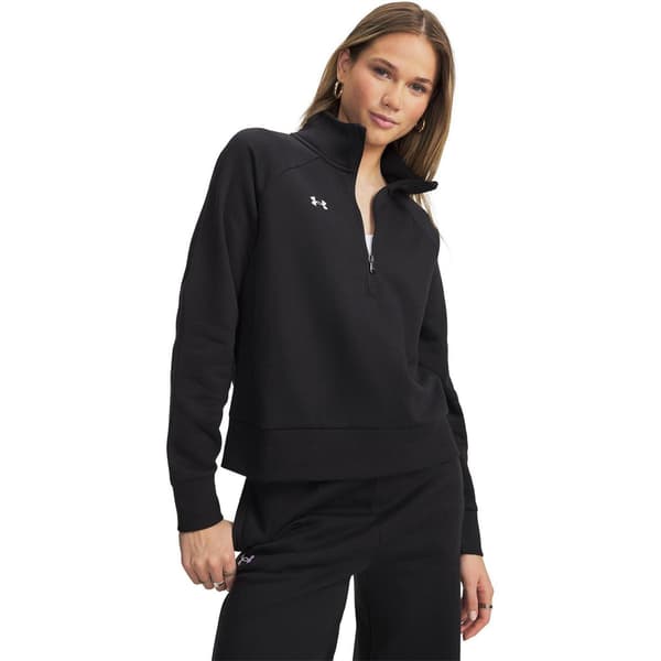 Under Armour Dam/Dam Rival Half Zip Tröja 12 UK Svart Black 12 UK