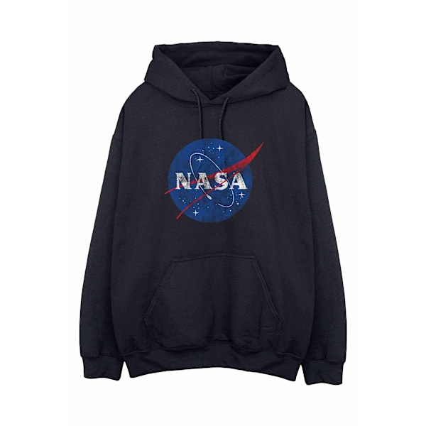 NASA Dam/Damer Insignia Distressed Hoodie L Svart Black L