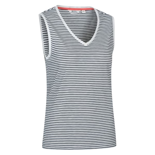 Mountain Warehouse Dam/Dam Whitley Randig V-ringad Topp Navy 12 UK