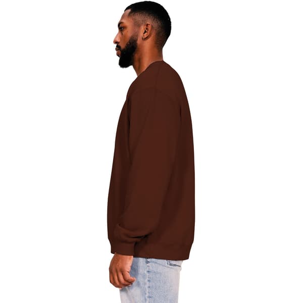 Casual Classics Herr Ringspun Bomull Oversized Sweatshirt XL Ch Chocolate XL